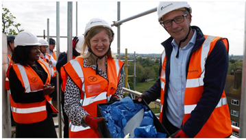 Cllr Helen Dennis at the Rye Hill Park development